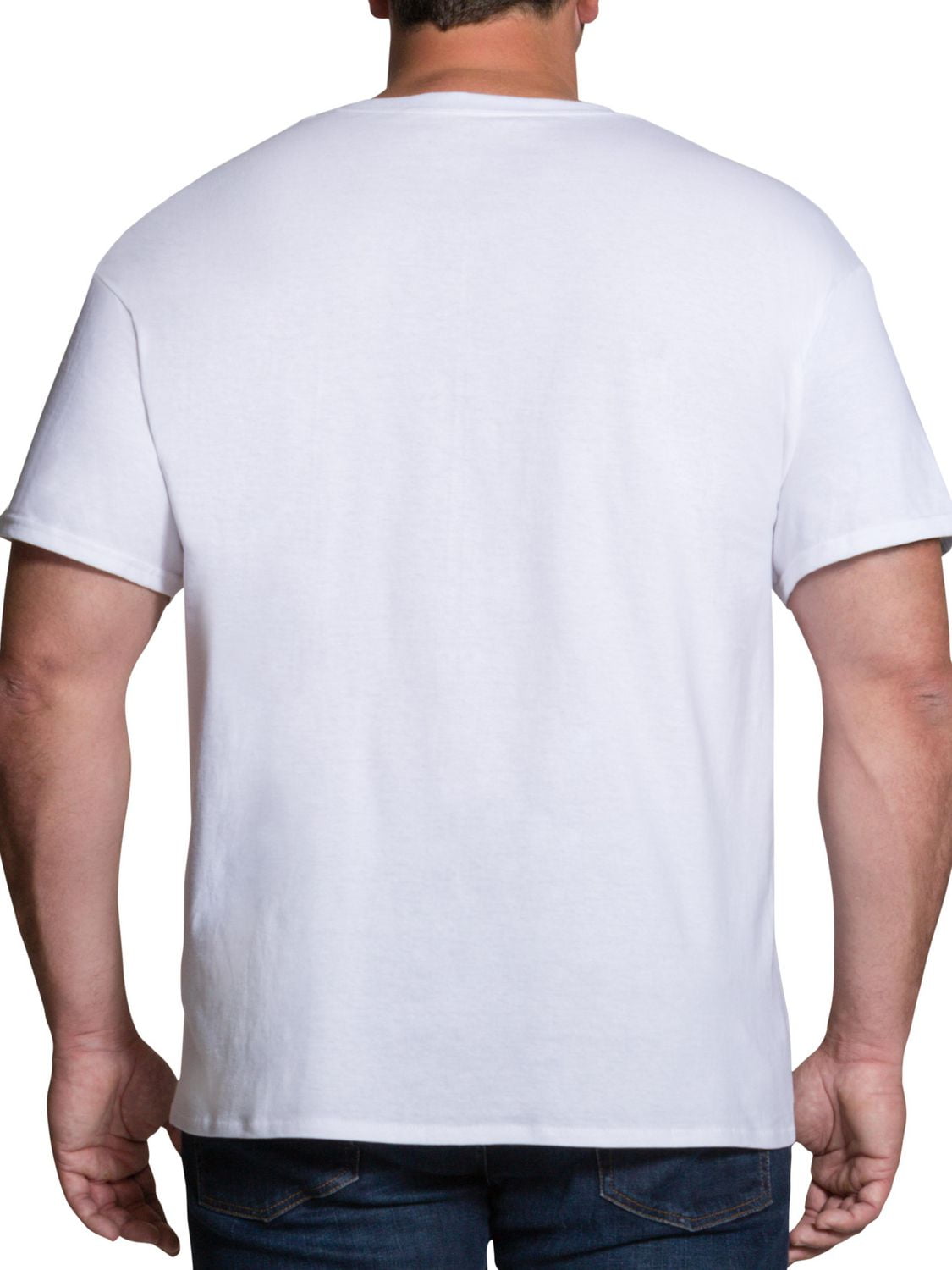 Fruit of the Loom Big Man White Crews T-Shirt, 3-Pack, Sizes: 2XB-5XB