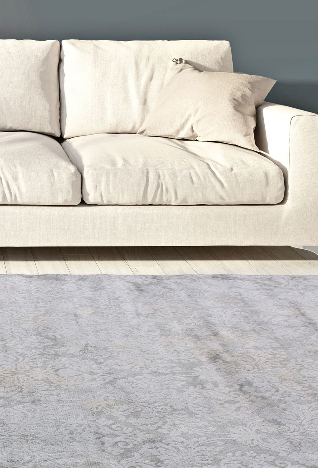 eCarpetGallery Eden Gray Gray Viscose Rug 7'10" X 11'2" Walmart Canada