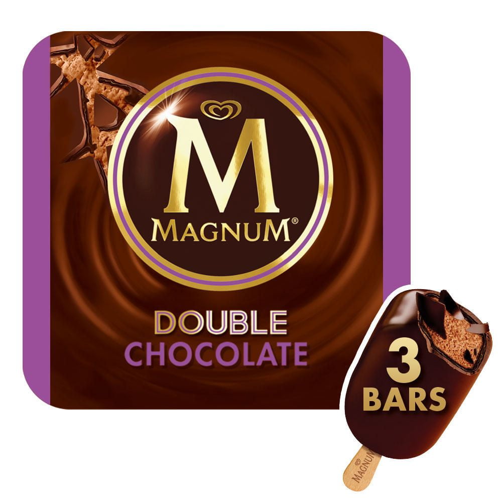 Magnum Double Chocolate Ice Cream Bar 3 Ea 