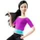 Poupée Ultra Flexible de Barbie haut violet – image 3 sur 6