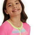 thumbnail image 3 of Justice Girls' Printed Long-Sleeve One Piece Rashguard, 3 of 4