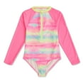 thumbnail image 4 of Justice Girls' Printed Long-Sleeve One Piece Rashguard, 4 of 4