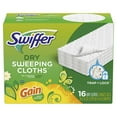 thumbnail image 1 of Swiffer Sweeper Dry Sweeping Pad Multi Surface Refills for Dusters floor mop, Gain, 1 of 9