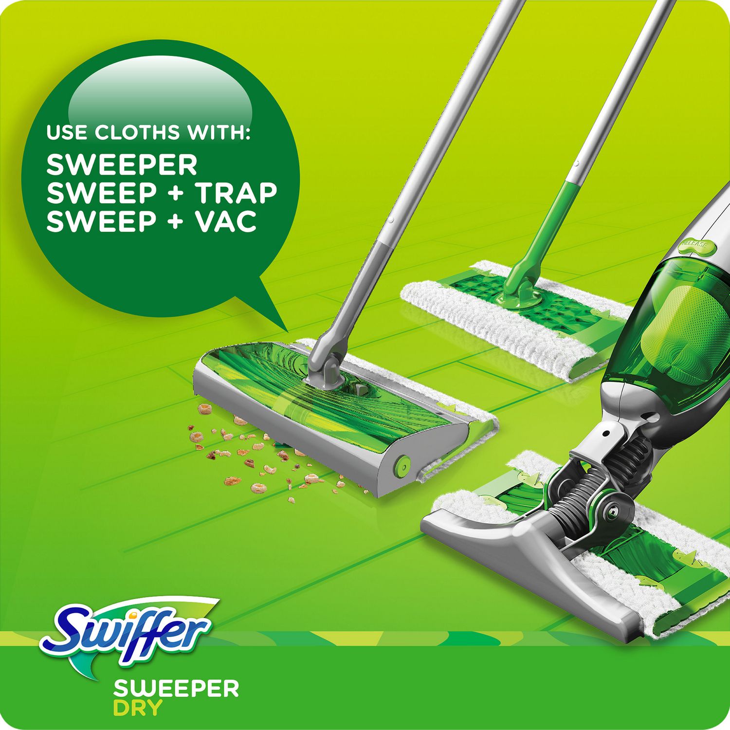 Lot de 6 chiffons réutilisables pour balai Swiffer Sweeper Mop