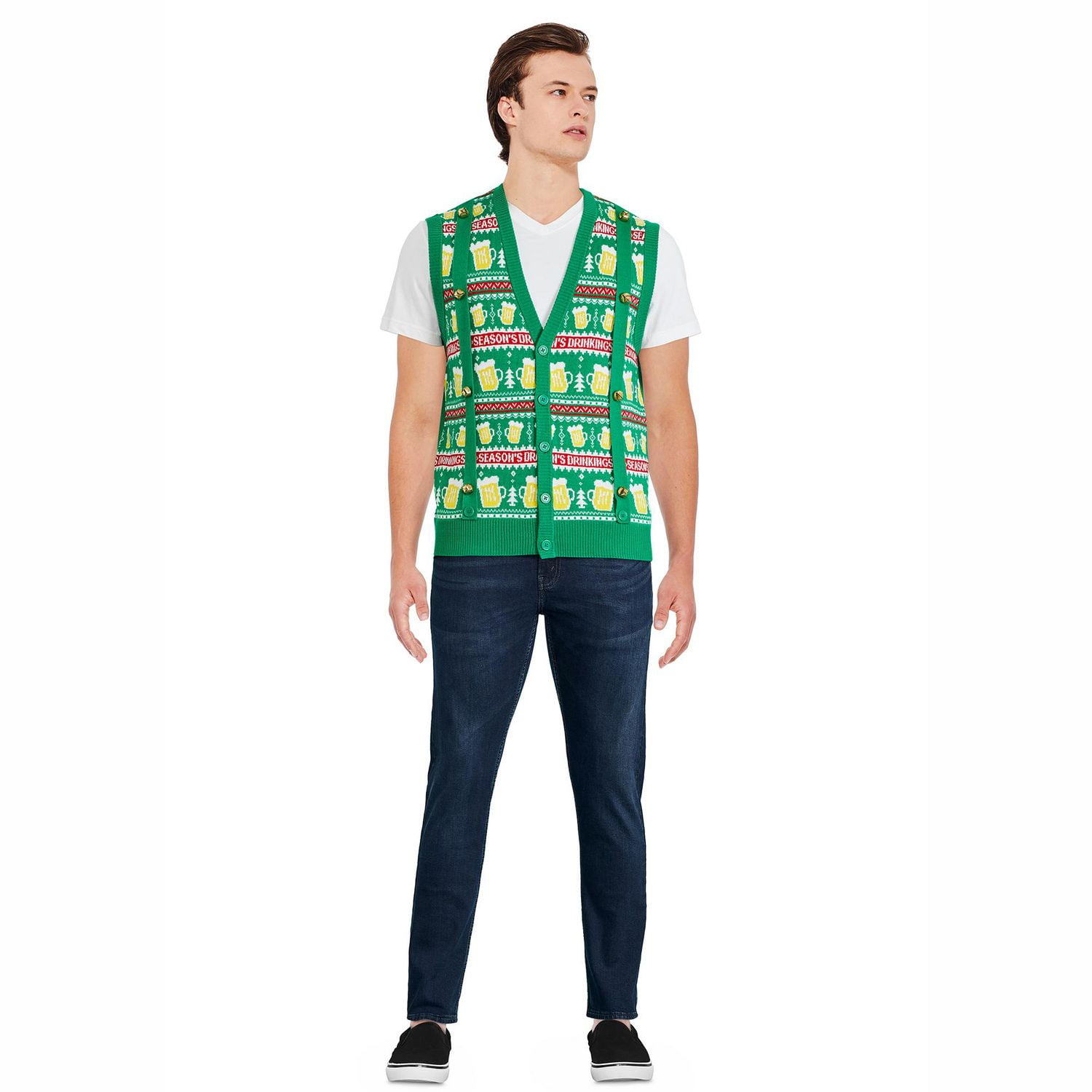 George Men's Christmas Sweater Vest