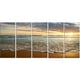 Tableau à toile Design Art Paysage marin contemporain Crépuscule brillant nuageux sur mer calme – image 2 sur 2