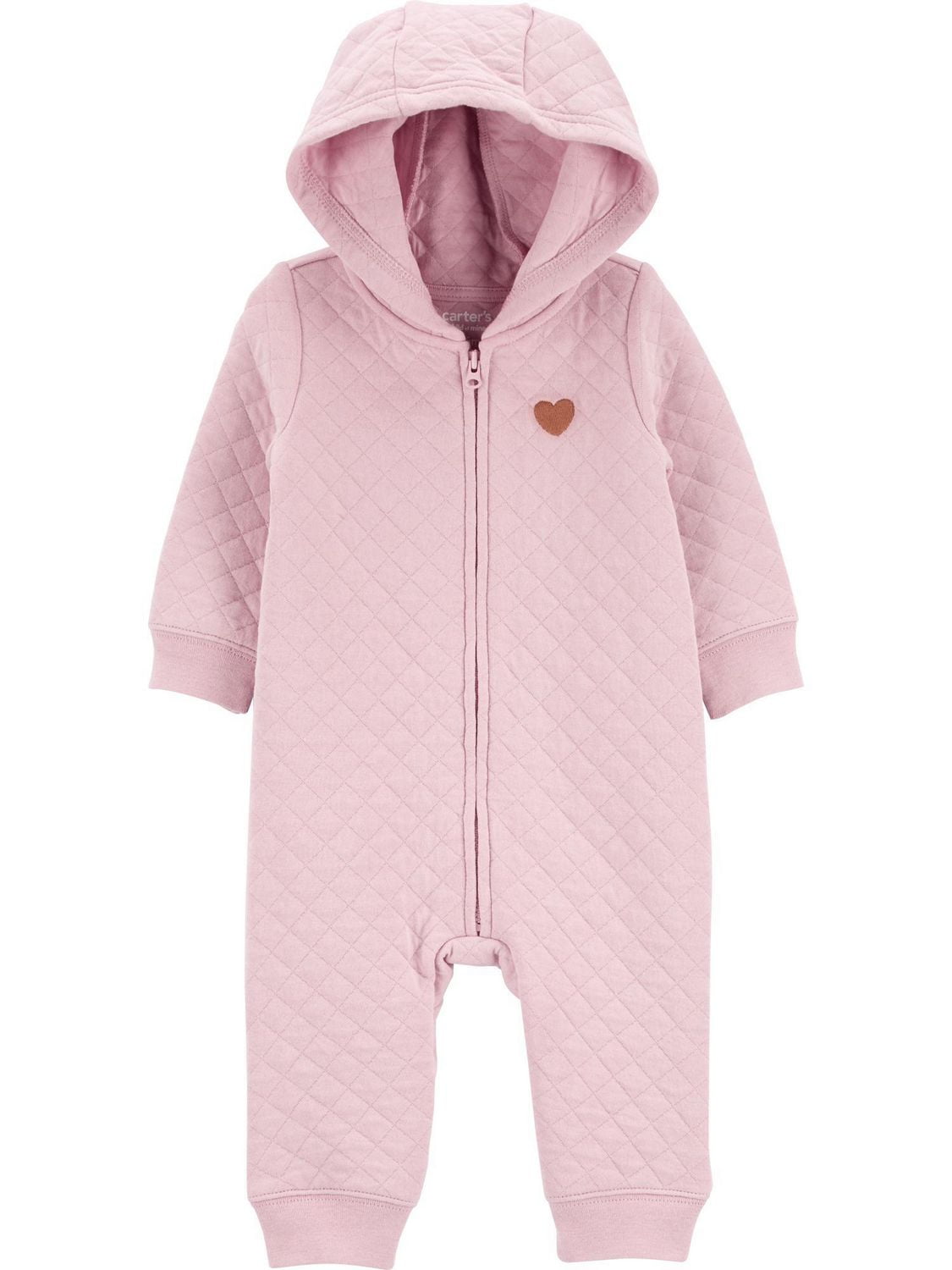 Combinaison pour nouveau-né fille Child of Mine de Carter's - matelassée rose