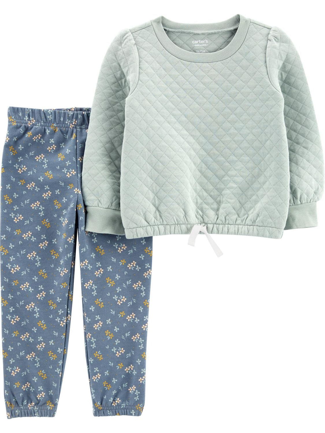 Carter's Child of Mine Toddler Girls' 2pc - Sage quilted