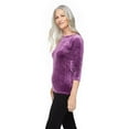 thumbnail image 2 of Penmans Women's Embossed Velour Top, 2 of 6