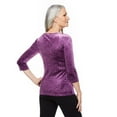 thumbnail image 3 of Penmans Women's Embossed Velour Top, 3 of 6