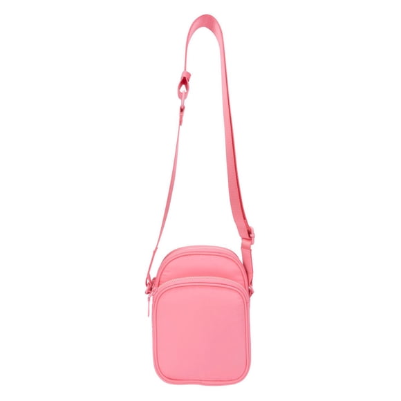 Time And Tru Petit Sac À Bandoulière Athléchic Time & Tru, Sangle Ajustable Avec Boucle, Léger, Pochettes Zippées Sur Le Dessus Et Le Devant, Design Compact Multifonctionnel, Limonade Rose