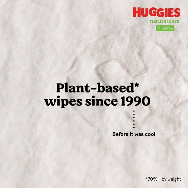 Huggies - Lingettes Natural Care Plus, 18 paquets de 64