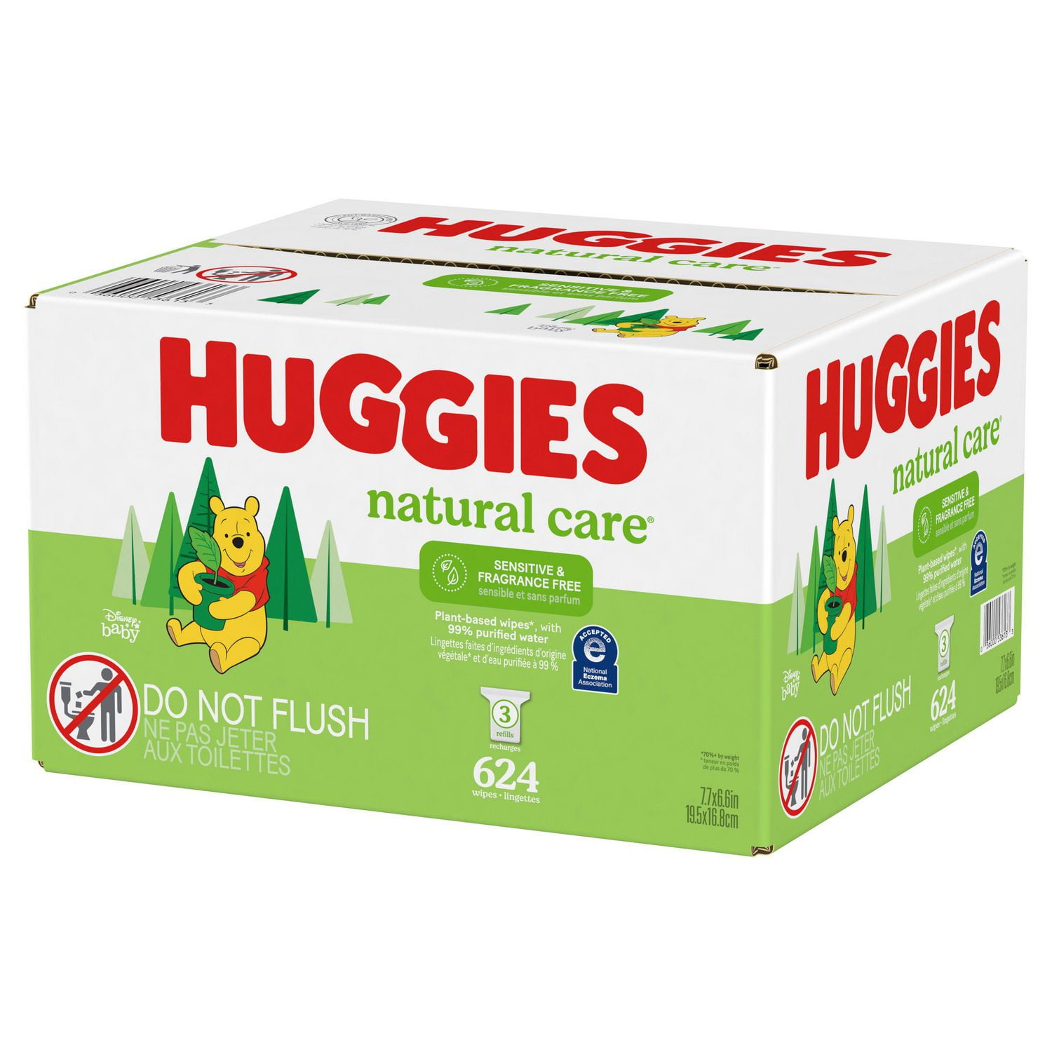 Huggies natural hot sale care wipes 624