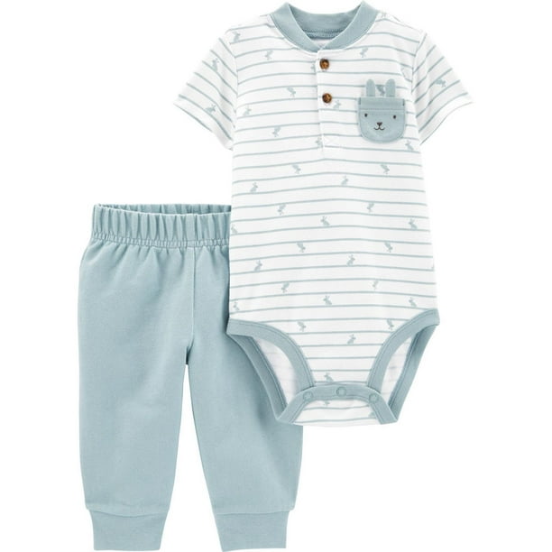 Child of Mine made by Carter's Infant Boys' Body Suit Pant Set- Bunny ...