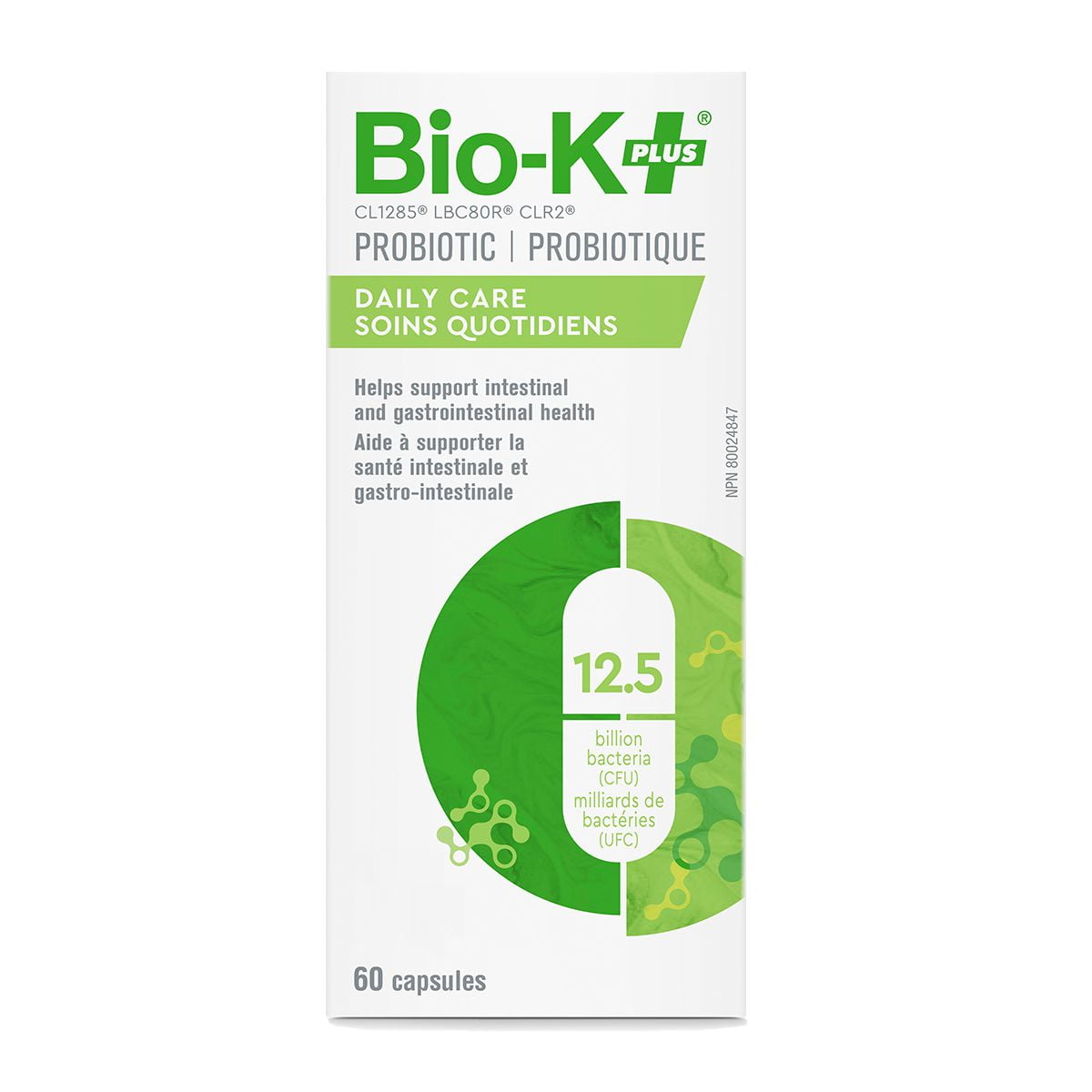 Bio-K Bio-K+ Daily Care Probiotic 12.5B
