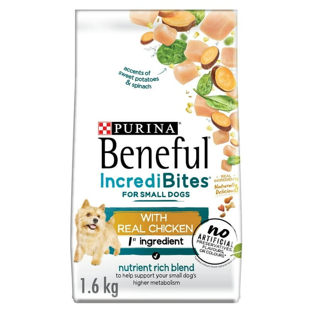 Beneful IncrediBites for Small Dogs with Real Chicken, Dry Dog Food, 1.67 kg Walmart.ca