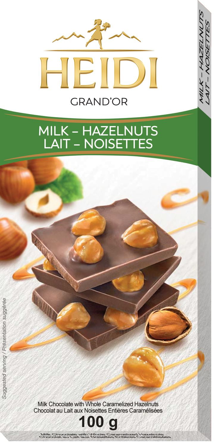 The "Grand'Or'' Milk chocolate bar with caramelized hazelnuts Walmart