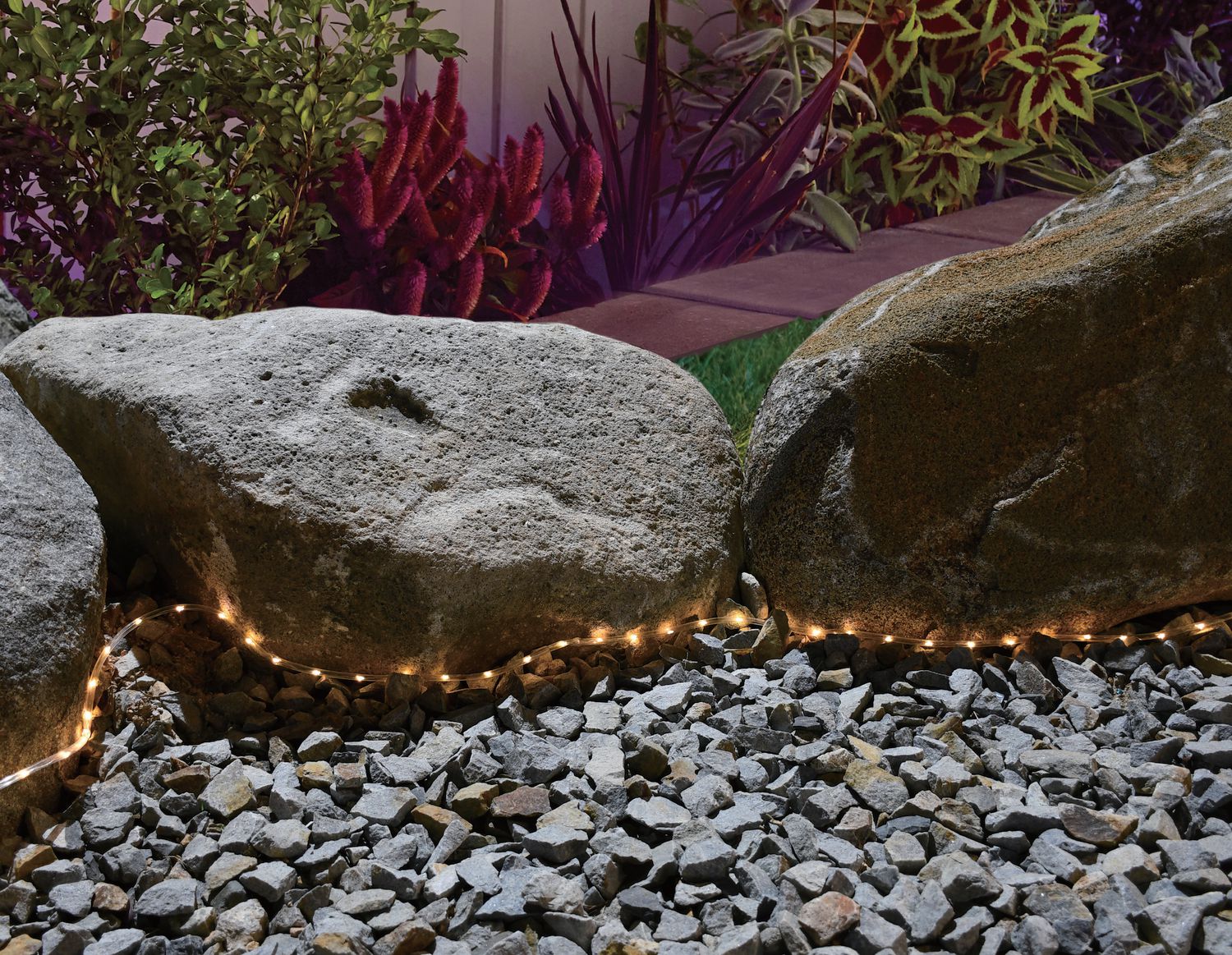 Mainstays 24 Foot Solar Powered PVC White Flexible Outdoor Rope Light, Size: 24