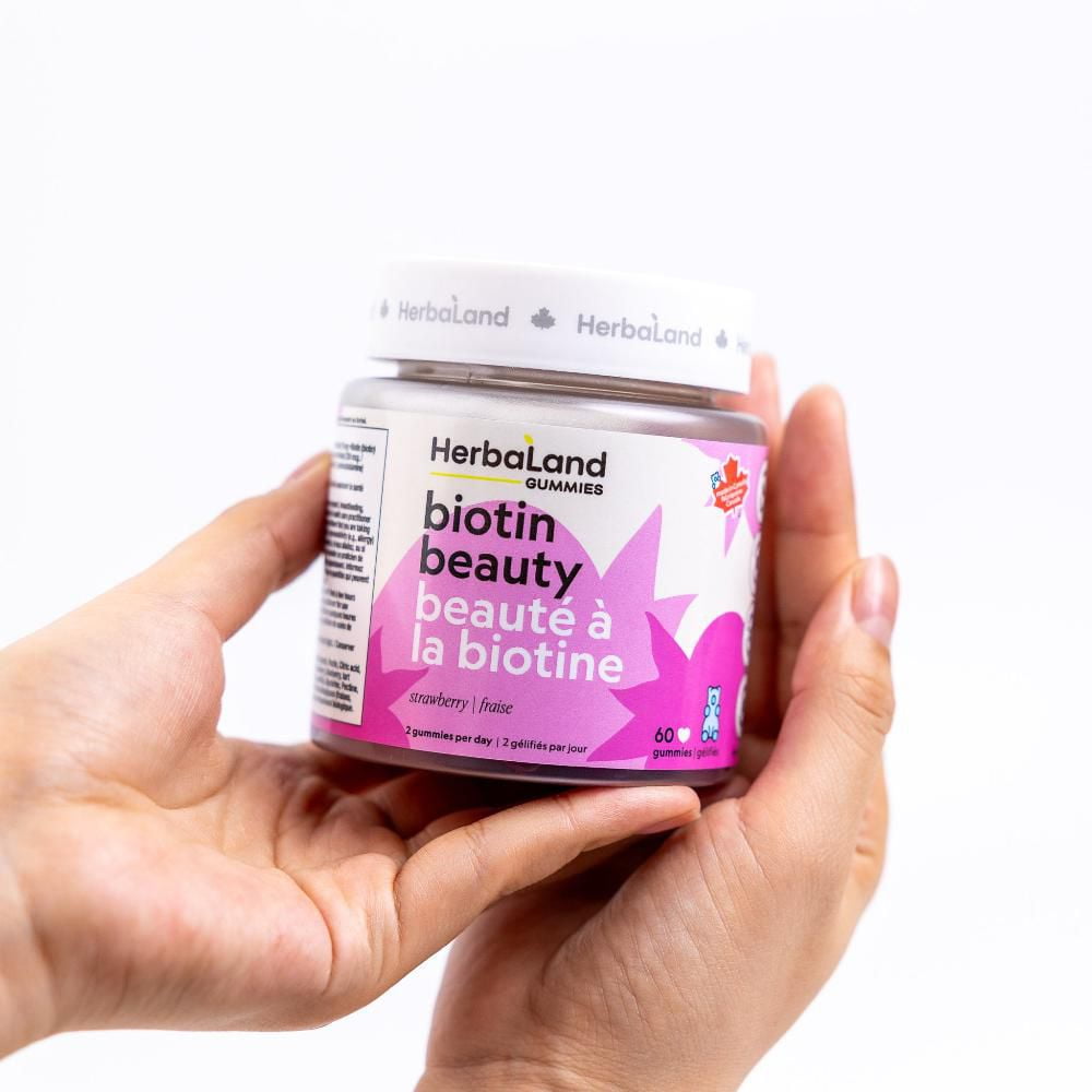Herbaland Biotin Beauty Gummies, 2500 mcg, 60 Count