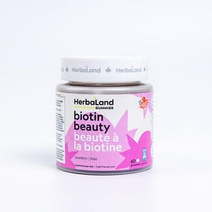 Herbaland Biotin Beauty Gummies, 2500 mcg, 60 Count