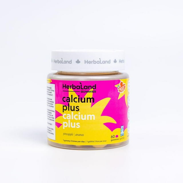 Herbaland Calcium Plus Gummies 60 Count