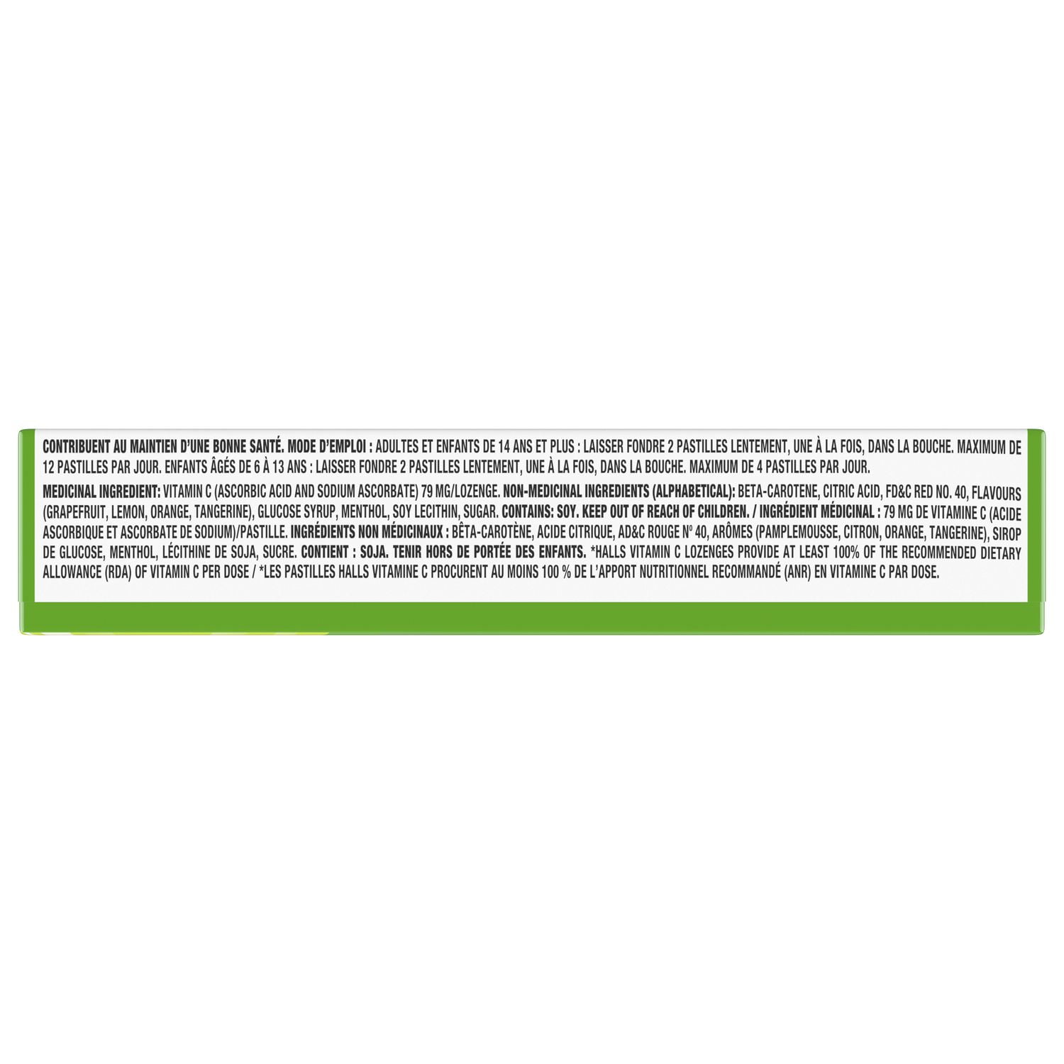 HALLS Vitamin C Assorted Citrus, Supplement Drops