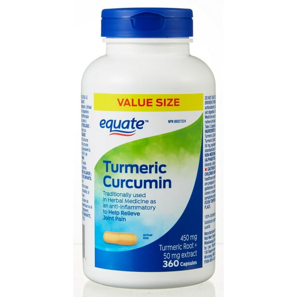 Equate Curcumine du curcuma Curcumine du curcuma<br>360 Capsules