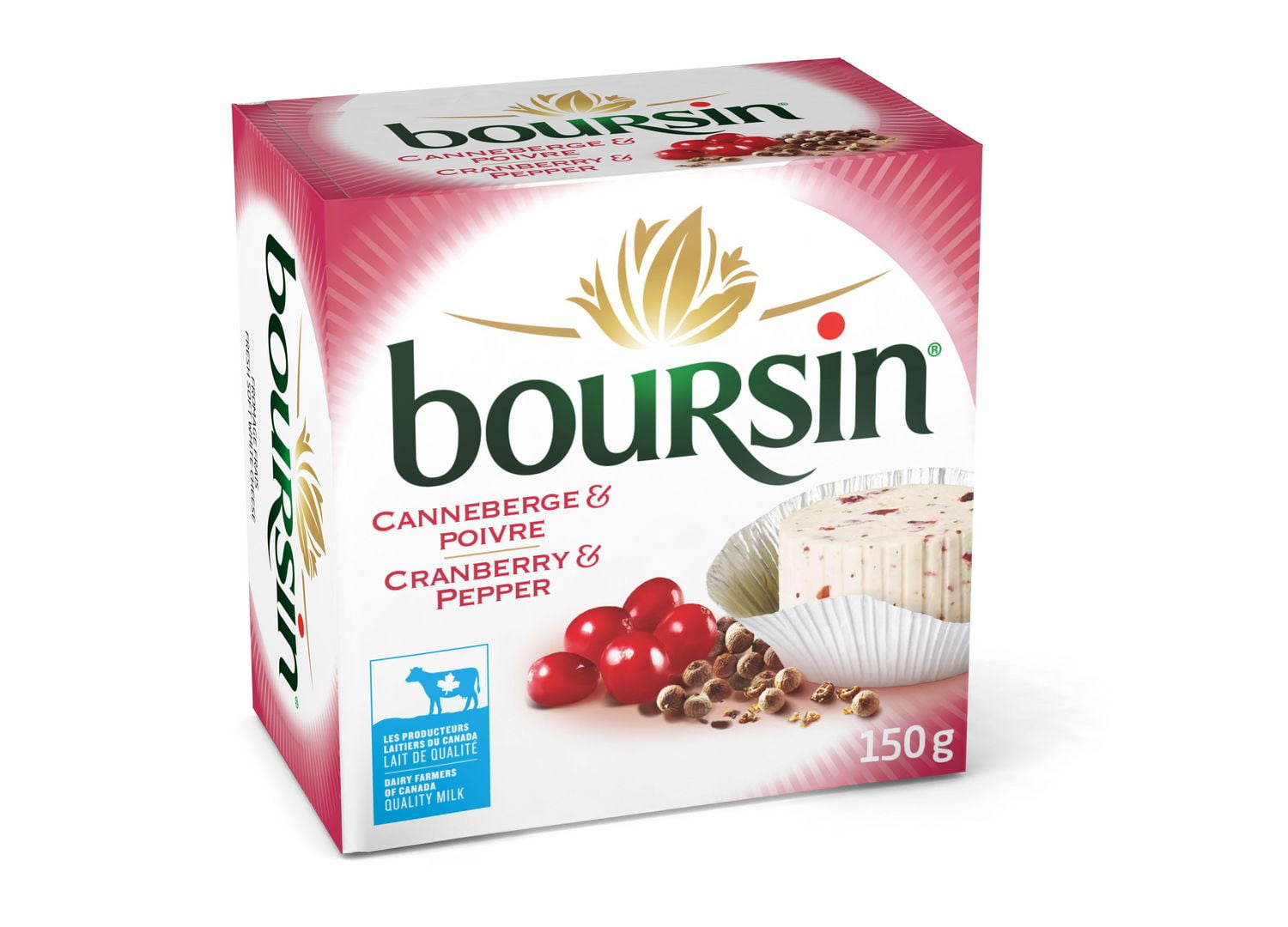 Fromage Boursin Canneberge & Poivre 150g