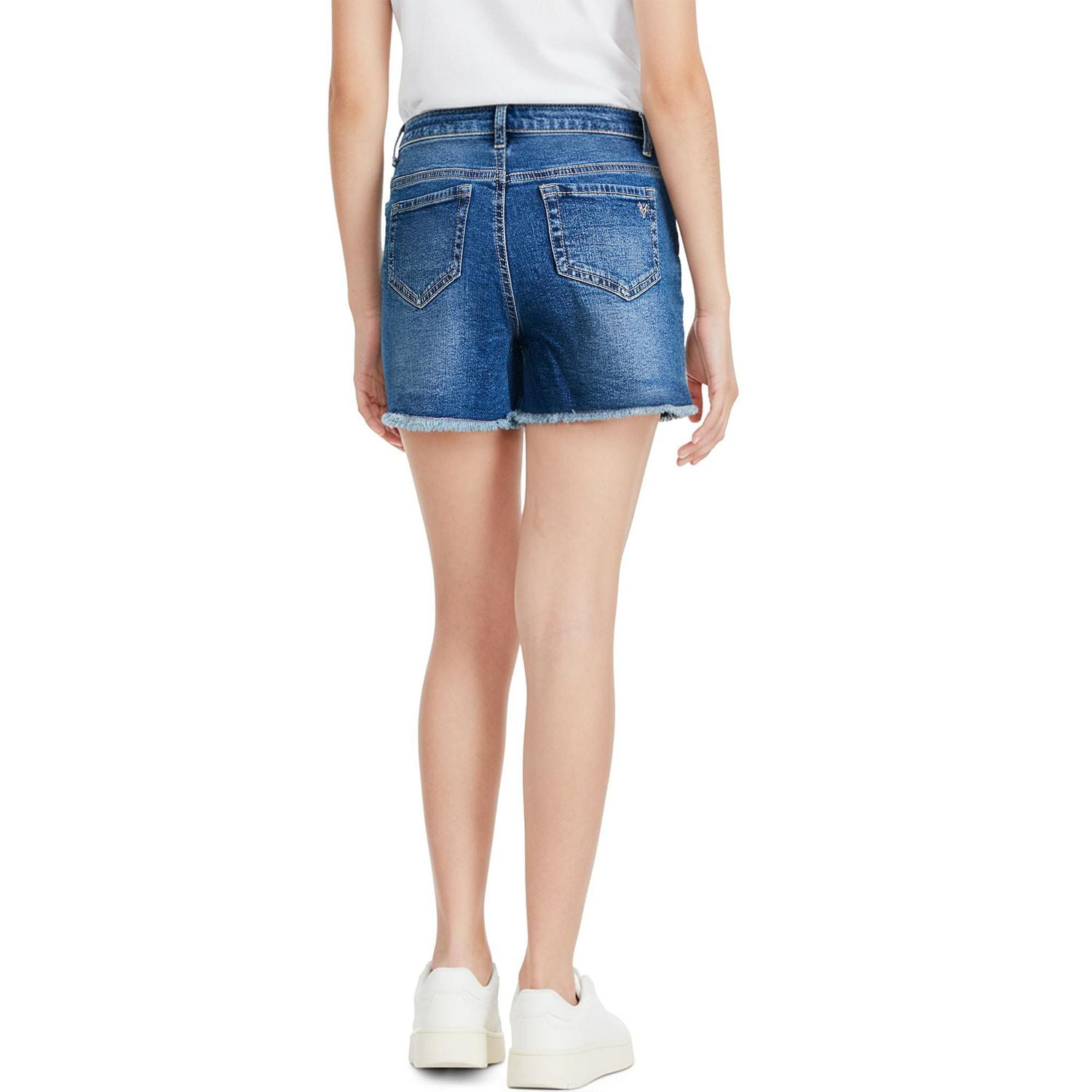Mini short en jean style maman avec paillettes Justice pour filles