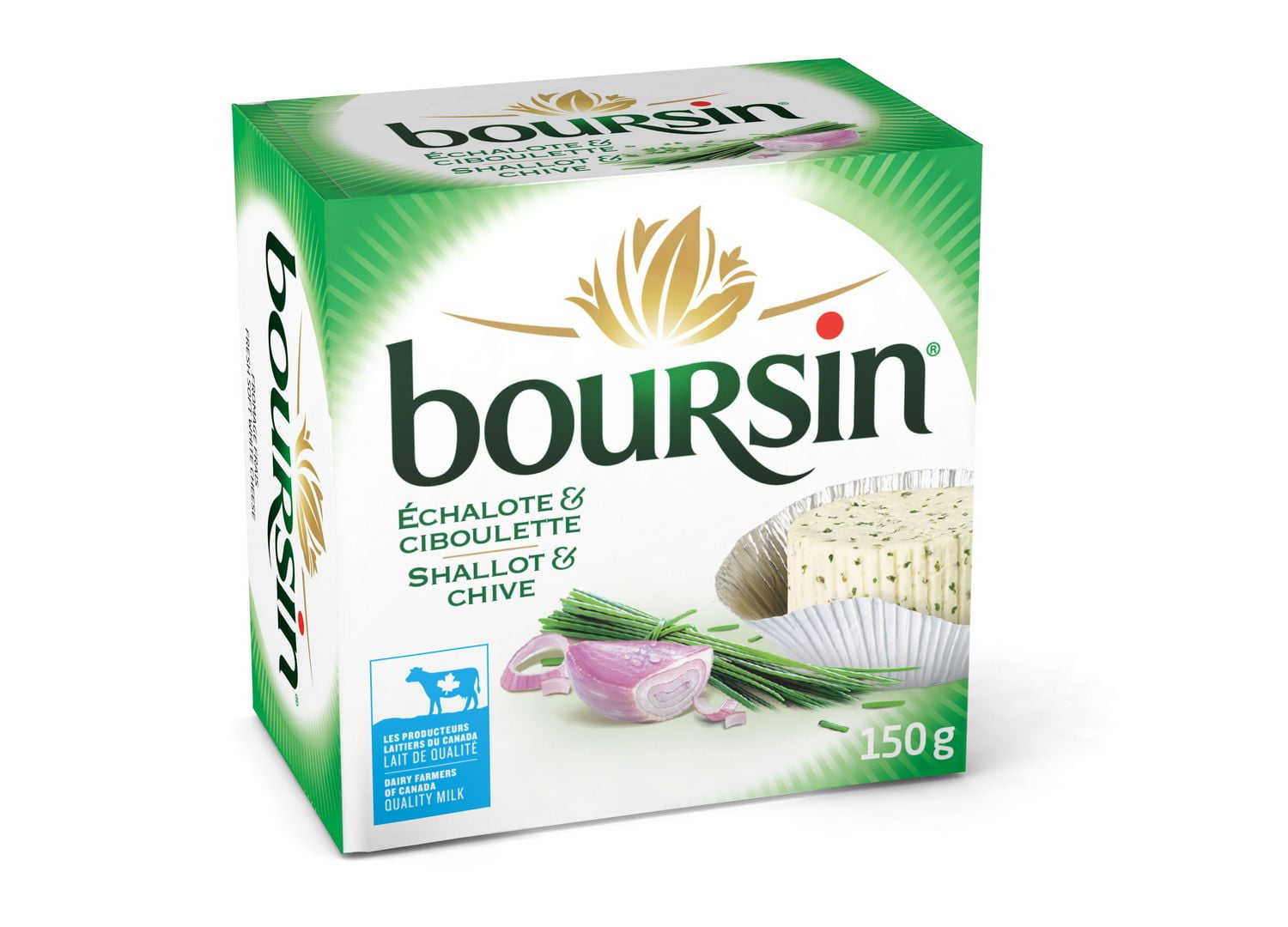 Boursin Shallot & Chive Cheese, 150g