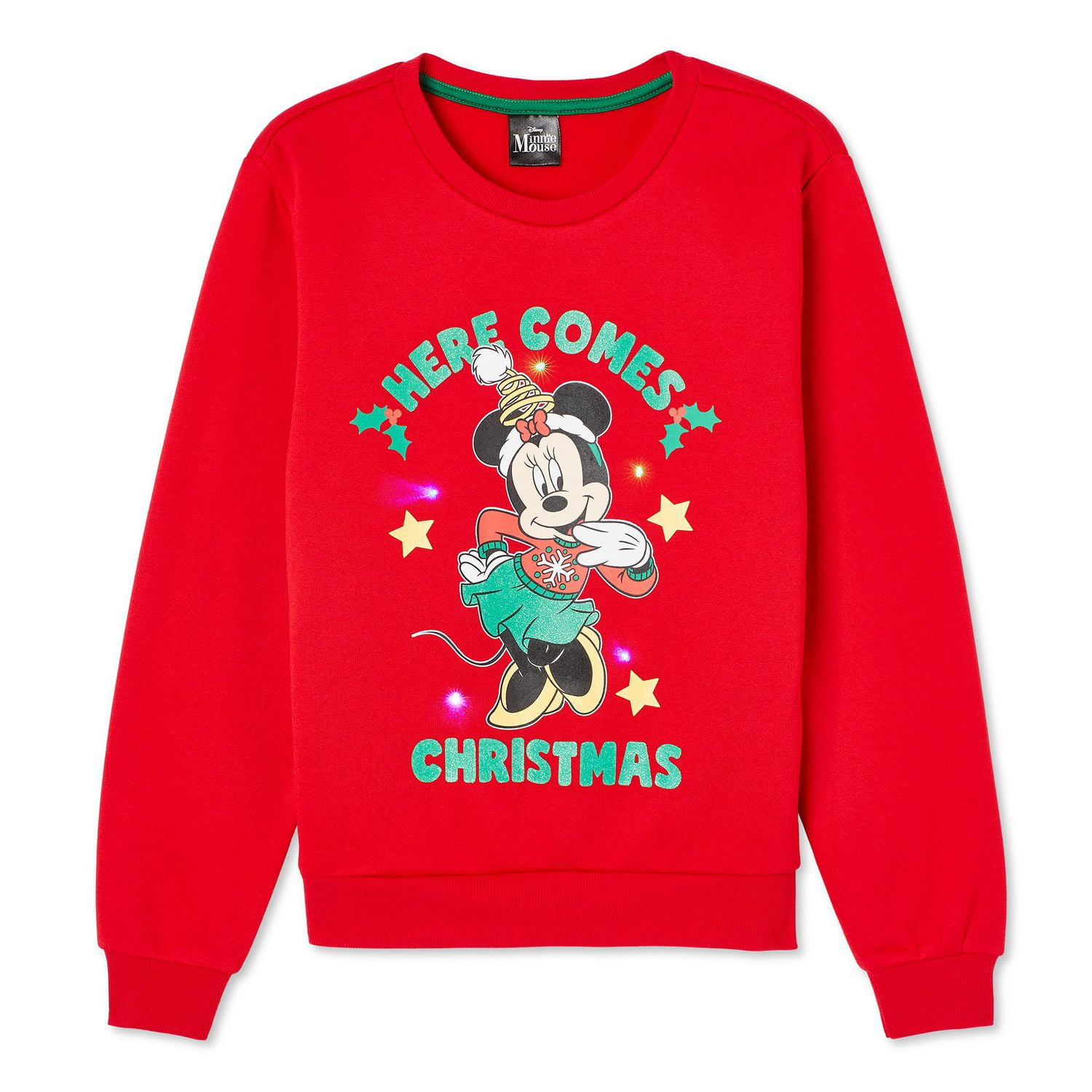 Disney Girls' Minnie Mouse Light Up Fleece Popover