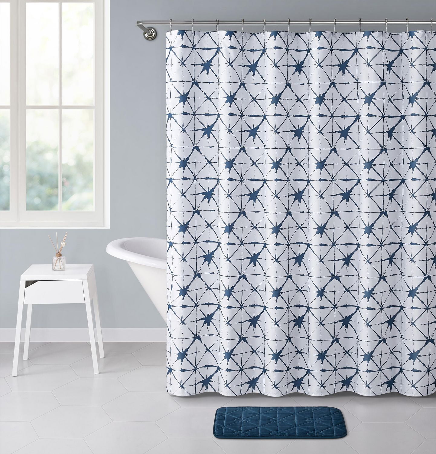 Into the Blue Abstract Triangle 14Piece Bath Set Walmart Canada