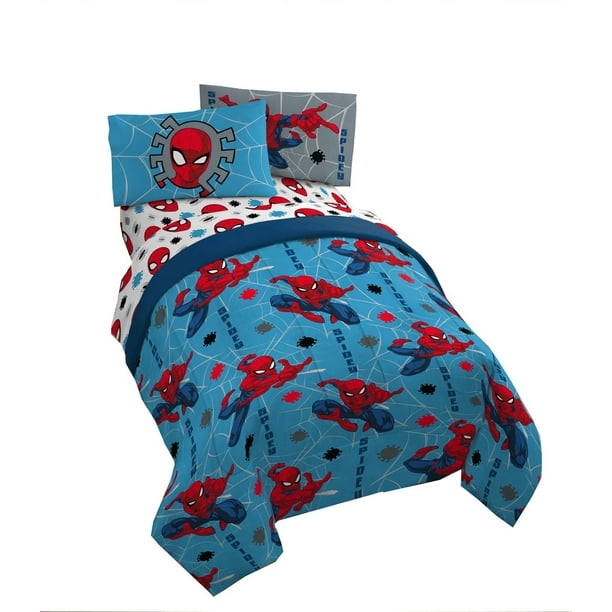 Spiderman 4pc Twin Bed Set and Bonus Bag Walmart.ca