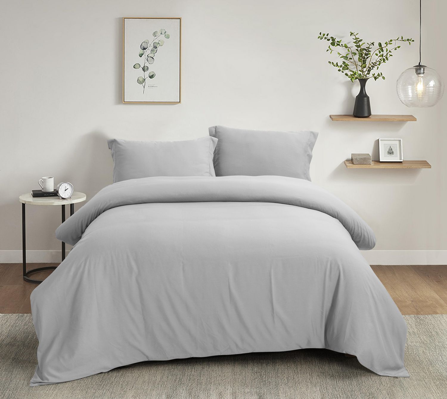 Ultra Soft Solid Duvet Cover Set, Extra Wide Fabric For Duvet Covers Uk