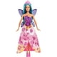 Barbie Contes de fées – Poupée sirène, bleue – image 4 sur 7