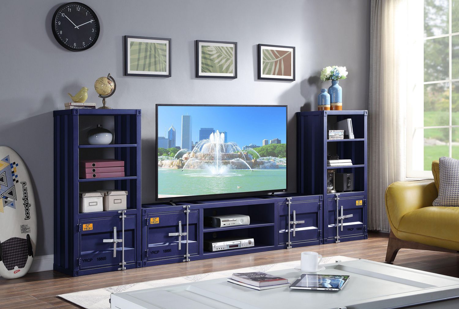 ACME Cargo TV Stand in Blue Walmart Canada