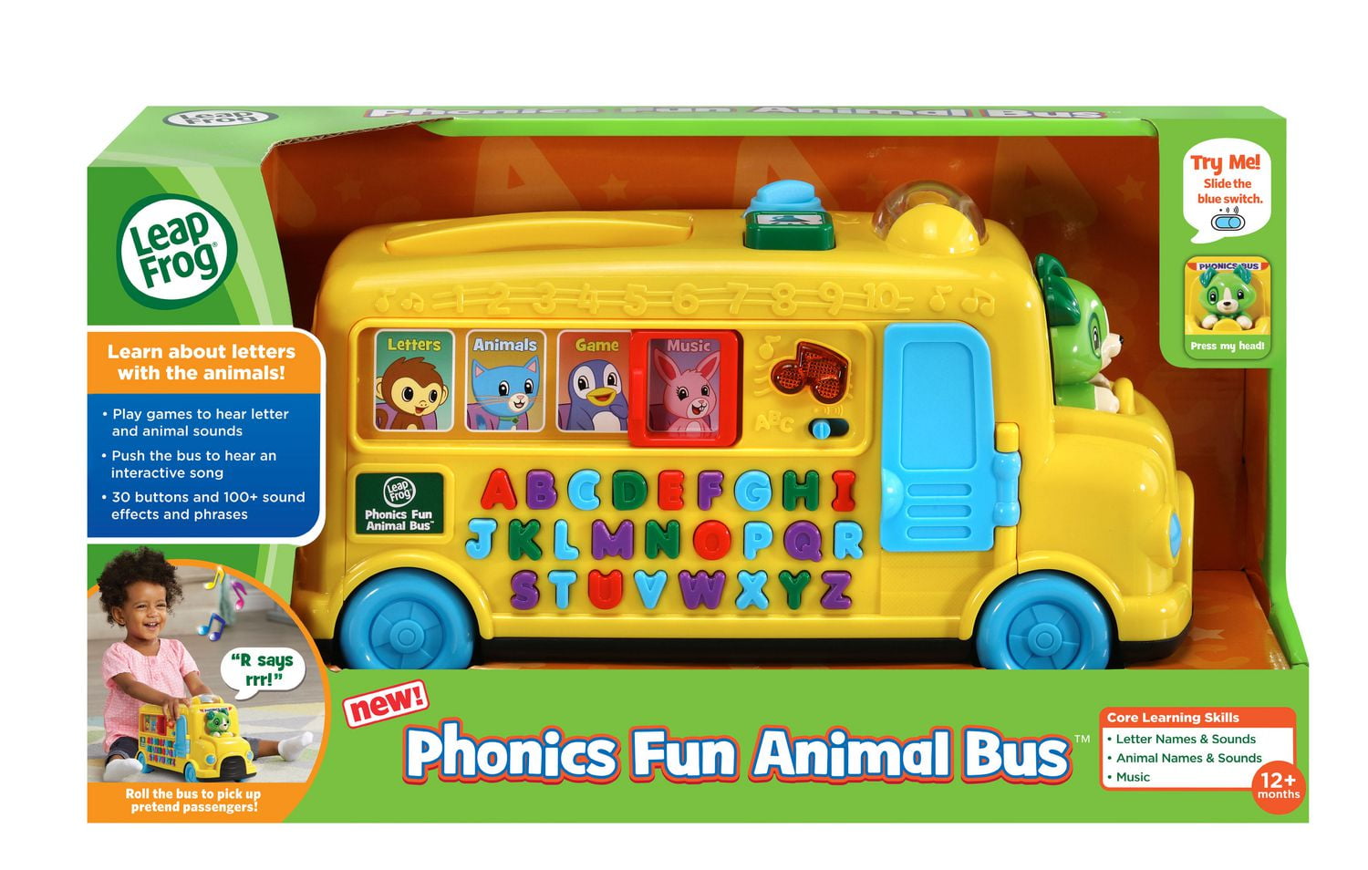 LeapFrog Phonics Fun Animal Bus English Version 12 months