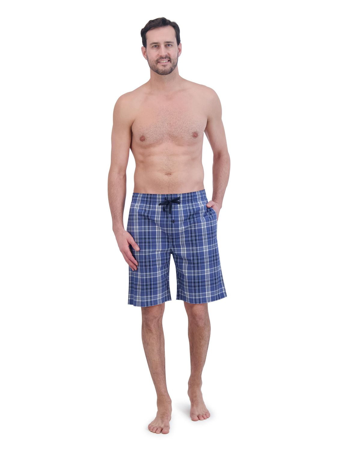 Hanes Men's Woven Stretch Sleep Jam Shorts, 2-Pack