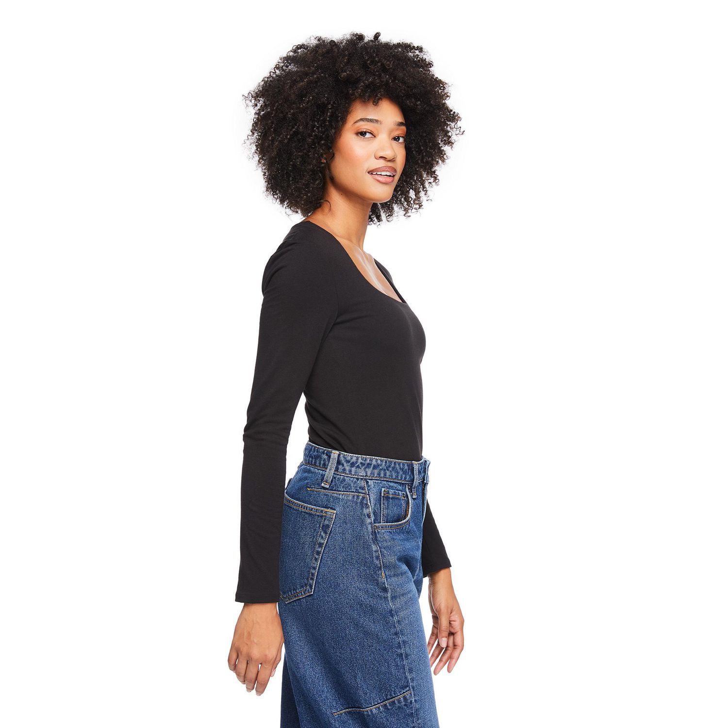 George Women's Long-Sleeve Scoop-Neck T-Shirt