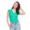 thumbnail image 1 of T-shirt henley No Boundaries pour femmes, 1 of 6