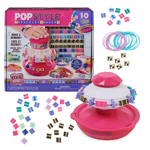 Cool Maker PopStyle Bracelet Maker, 170 Beads, Make & Remake 10 Bracelets, Friendship  Bracelet Making Kit, DIY Arts & Crafts Kids Toys for Girls