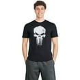 thumbnail image 1 of Daredevil Born Again Men's Punisher Skull T-Shirt, 1 of 3
