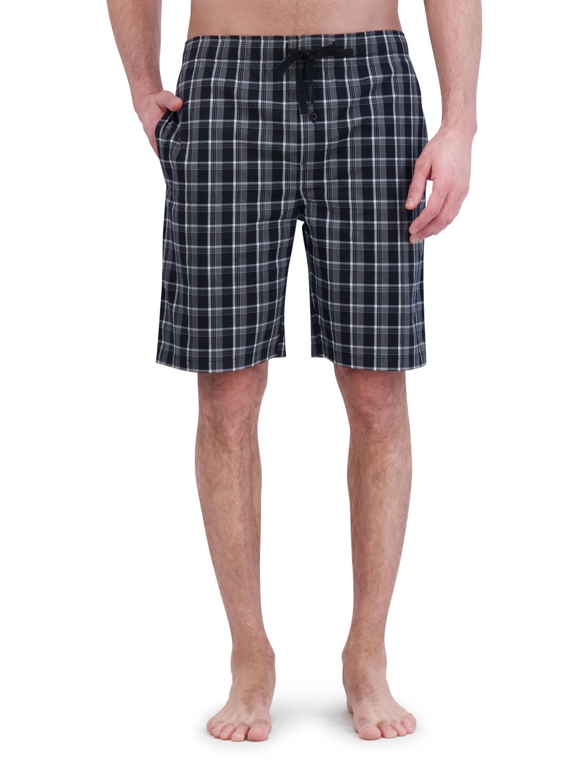 Hanes Men's Woven Stretch Sleep Jam Shorts, 2-Pack