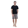 thumbnail image 1 of Hanes Men's Woven Stretch Sleep Jam Shorts, 2-Pack, 1 of 3