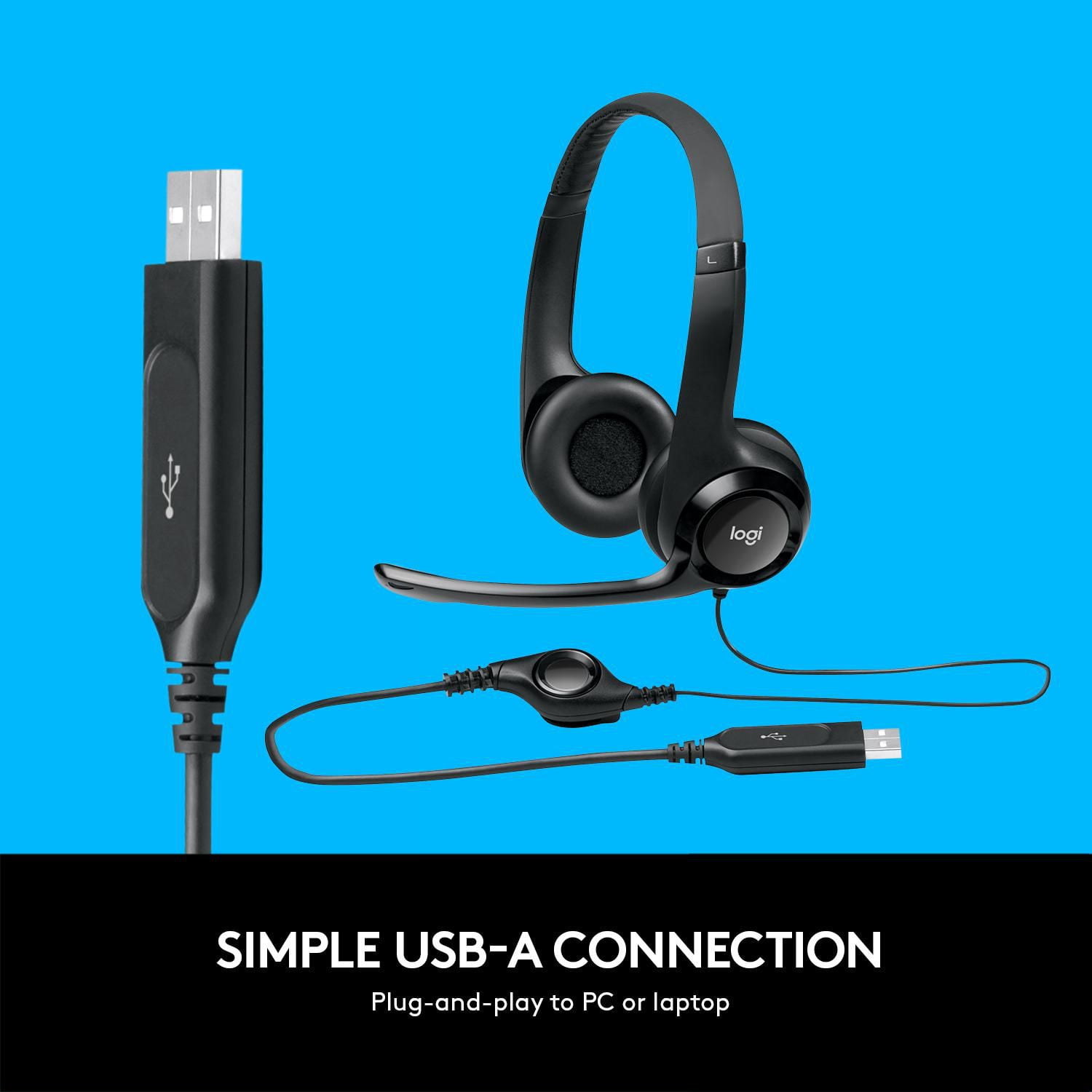 Logitech usb best sale headset walmart