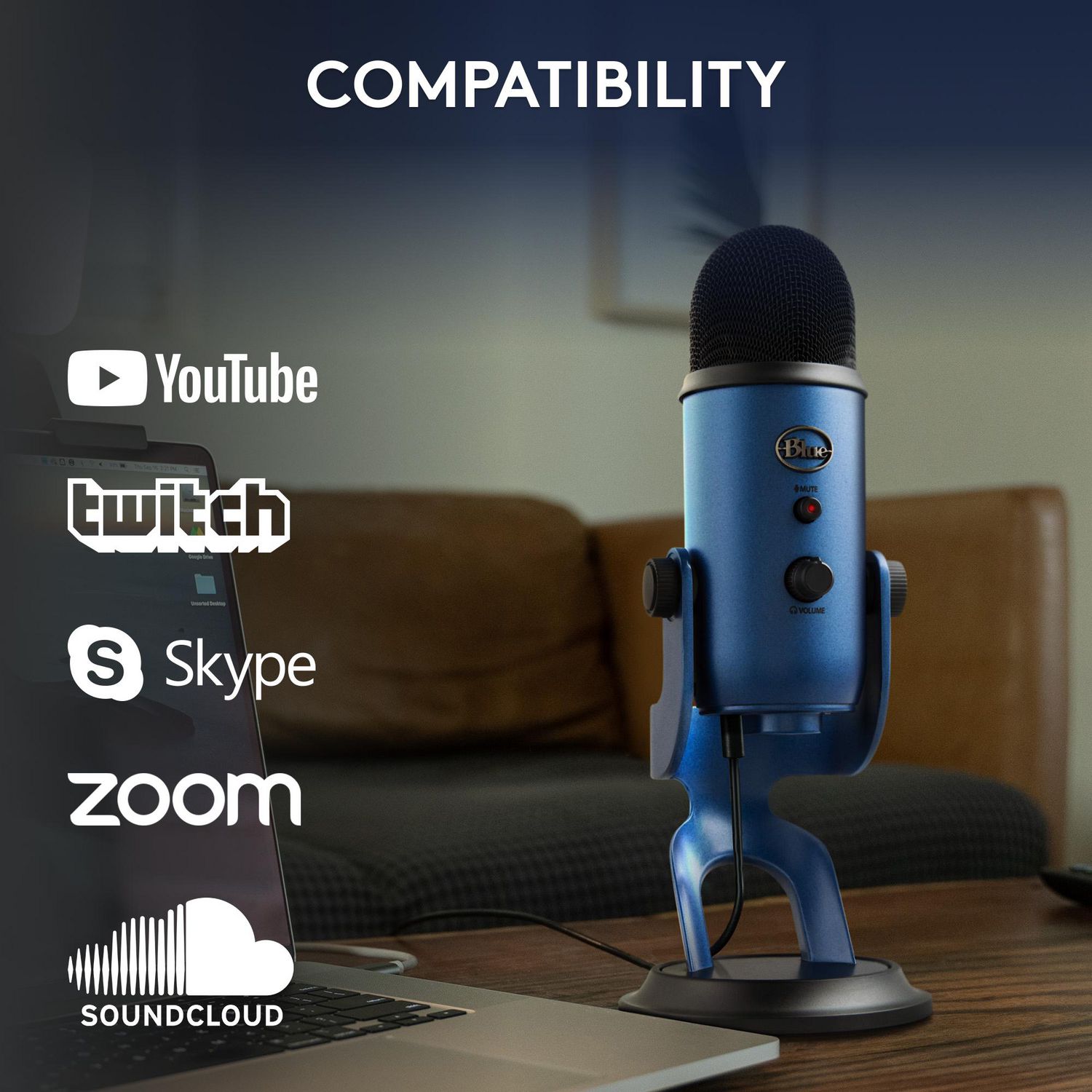 Blue Yeti USB Microphone for PC - Midnight Blue - Walmart.ca