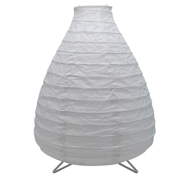 Lampe de table à abat-jour en papier, blanc