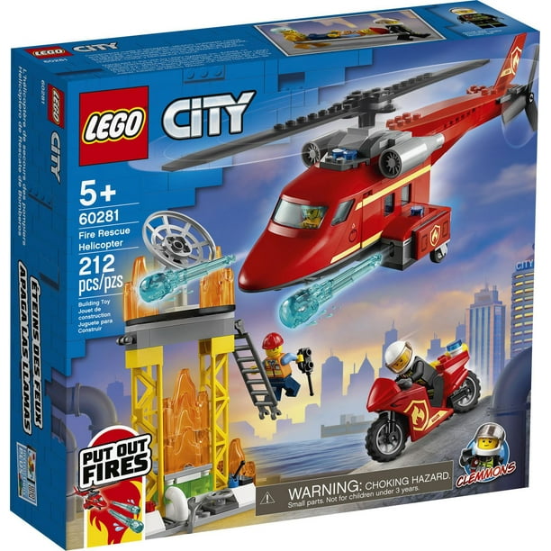 LEGO City L'Intervention de l'hélicoptère des Pompiers : Chez  Rentreediscount Cadeaux & Jeux