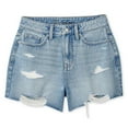 thumbnail image 1 of Short en denim usé No Boundaries pour femmes, 1 of 6