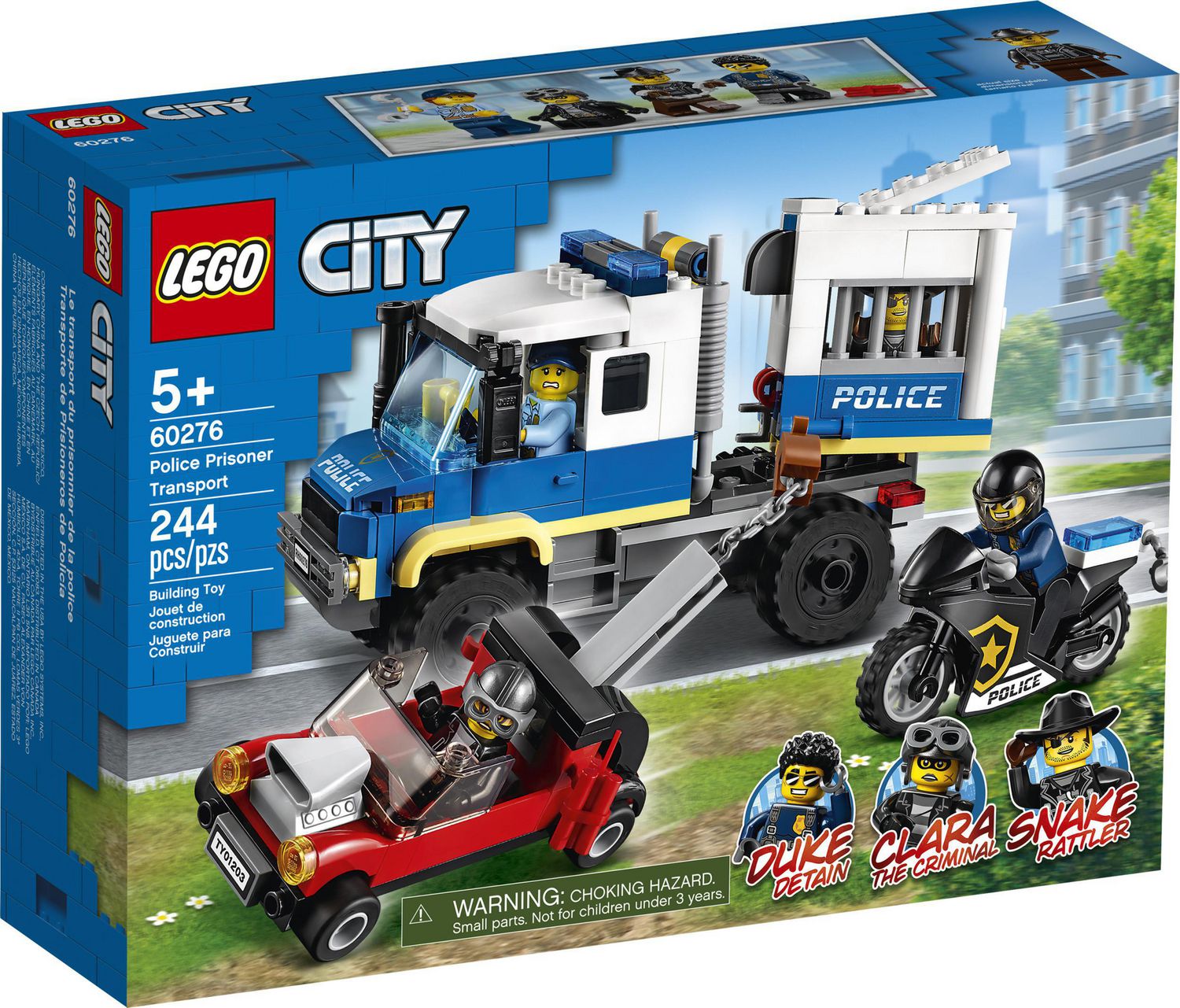 LEGO City Police Prisoner Transport 60276 Toy Building Kit (244 Pieces)